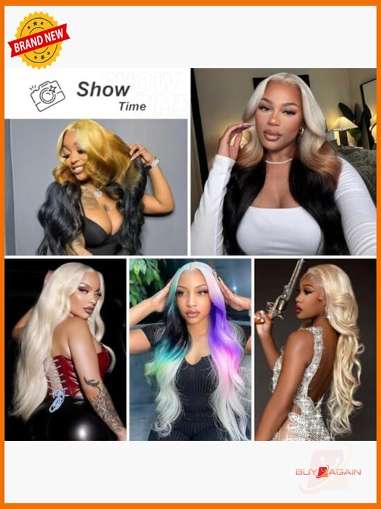 200 Density 13x6 Lace Front Wig Human Hair Body Wave Pre Plucked 30 Inch main image 4